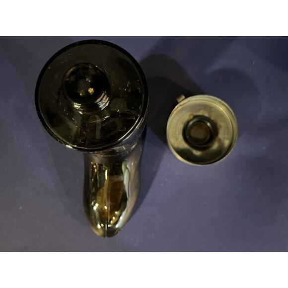 Vintage Avon Leather Cologne Boot Cowboy Empty Amber Glass Bottle - Picture 7 of 7